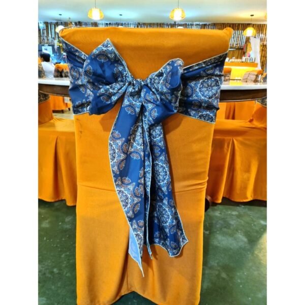 ODA INDUSTRY/CHAIR BACK RIBBON BOWKNOT CHAIR TIES WEDDING PARTY BANQUET CHAIR DECORATION/TIE RIBEN BUNGA SARUNG KERUSI - Image 2