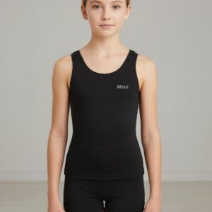 SPORTS BLACK TANK TOP LYCRA